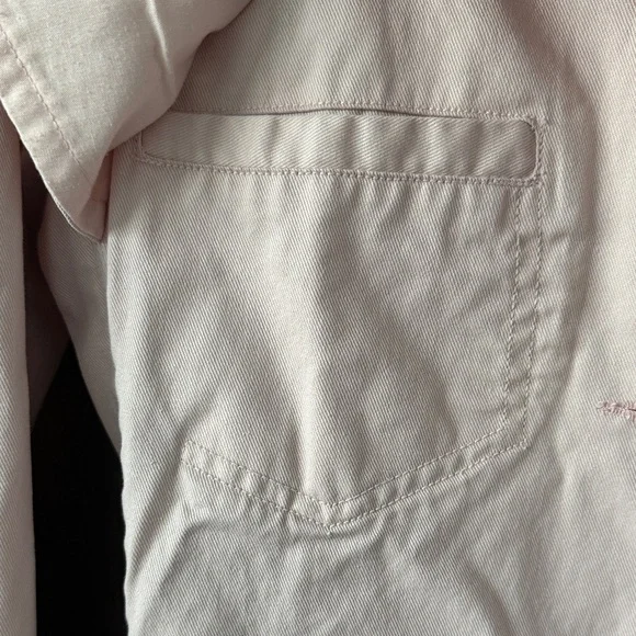 Buffalo David Bitton Pink Trench Coat Jacket Satin Belt Pockets Small Womens - Picture 4 of 9